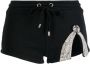 AREA Shorts verfraaid met kristallen Zwart - Thumbnail 1