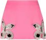 AREA Mini-rok met geborduurde vlinder Roze - Thumbnail 1