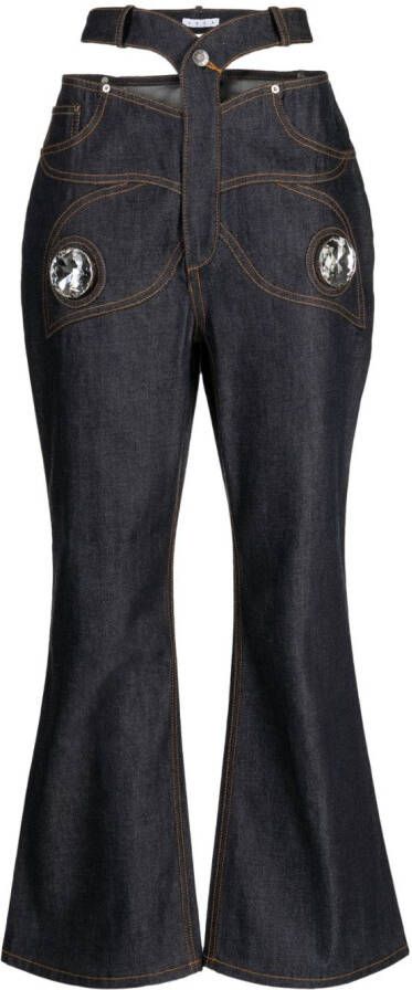 AREA Flared jeans Blauw