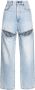 AREA Jeans verfraaid met kristallen Blauw - Thumbnail 1