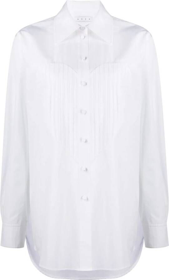 AREA Katoenen blouse Wit