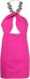 AREA Mini-jurk met halternek Roze - Thumbnail 1