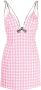 AREA Mini-jurk met pied-de-poule print Roze - Thumbnail 1