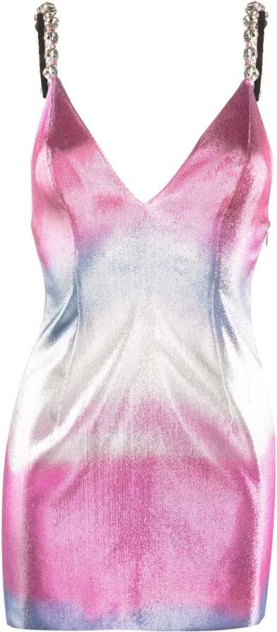 AREA Mini-jurk met ombré-effect Roze