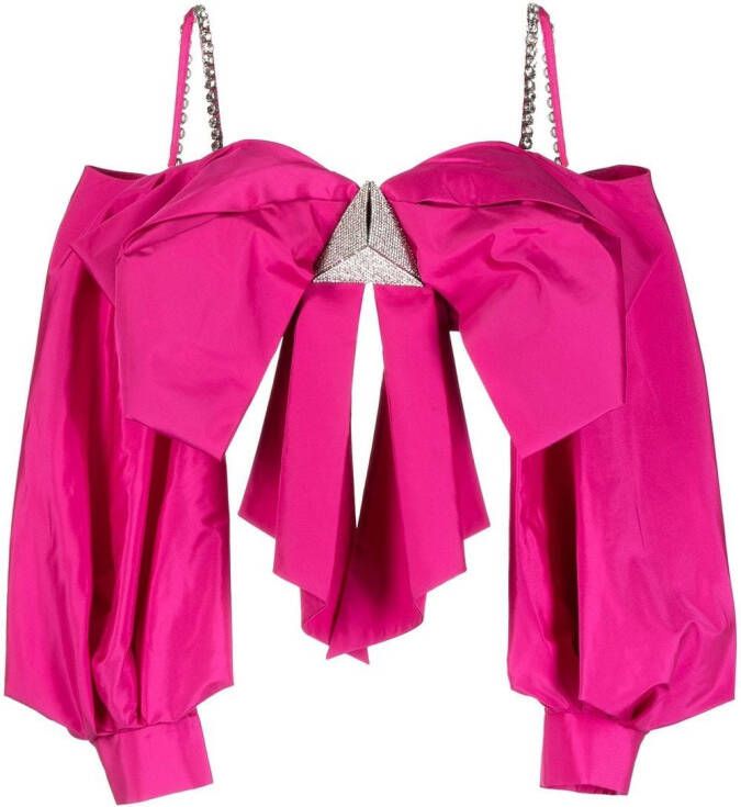 AREA Oversized top Roze