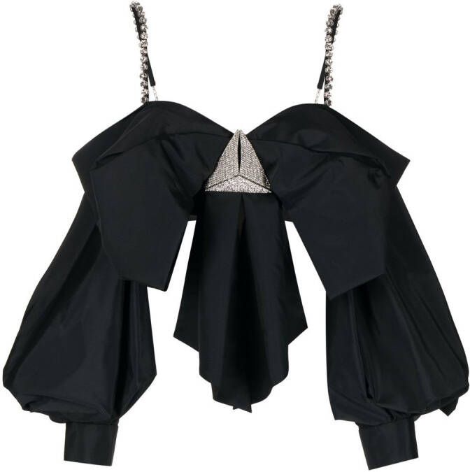 AREA Oversized top Zwart