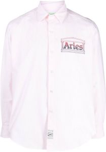 Aries Gestreept T-shirt Roze