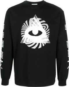 Aries T-shirt met print Zwart