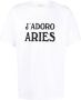 Aries T-shirt met print Wit - Thumbnail 1