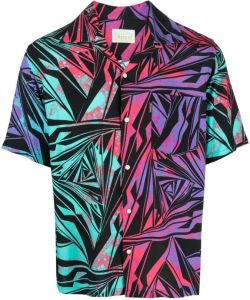 Aries Shirt met geometrische print Paars