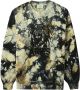 Aries Sweater met abstracte print Zwart - Thumbnail 1