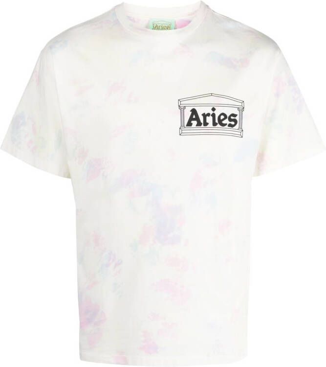 Aries T-shirt met logoprint Wit