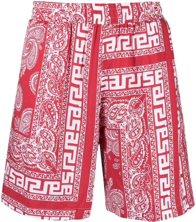 Aries Zwembroek met paisley-print Rood