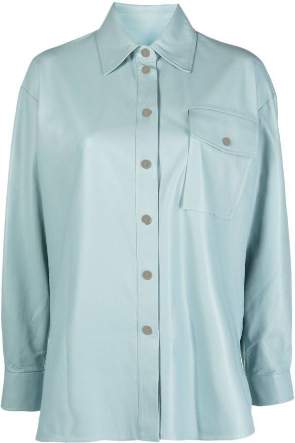 Arma Blouse met knopen Blauw