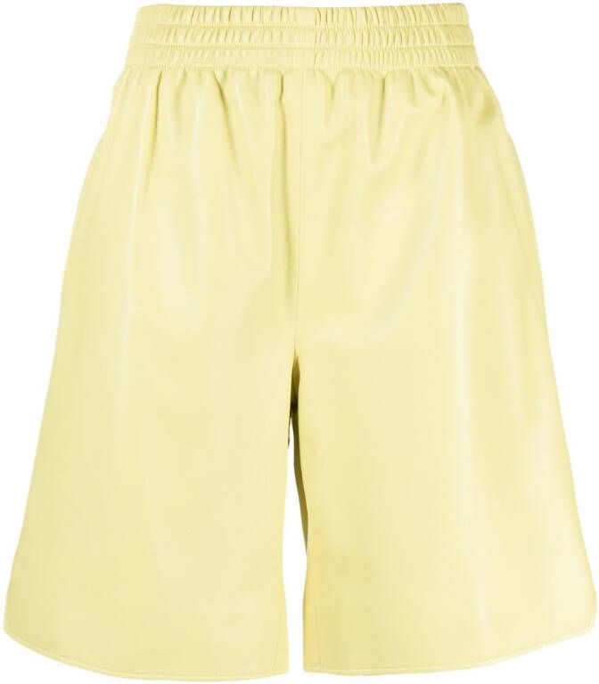 Arma Leren shorts Groen