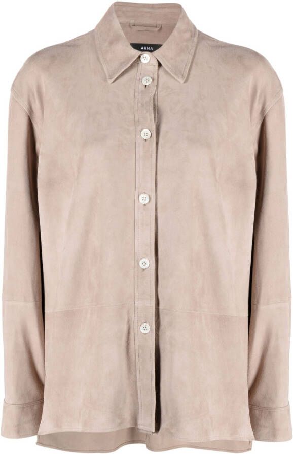Arma Suède blouse Grijs