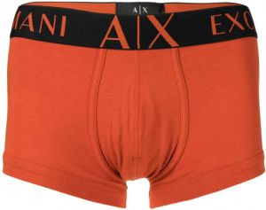 Armani Exchange Boxershorts met logoband Oranje