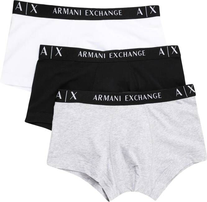 Armani Exchange Boxershorts met logoband Veelkleurig