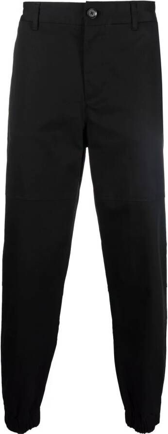 Armani Exchange Broek met toelopende pijpen Zwart