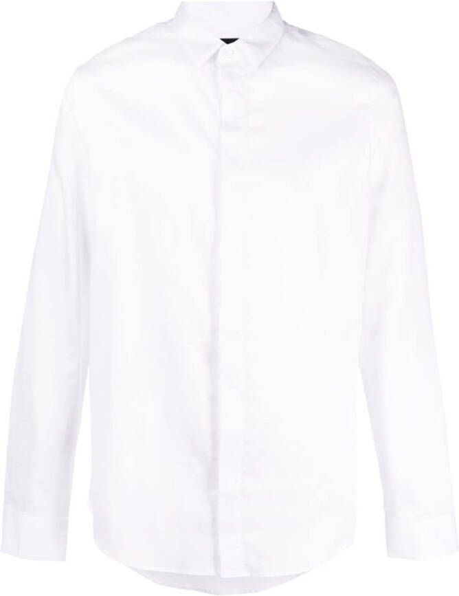 Armani Exchange Overhemd met klassieke kraag Wit