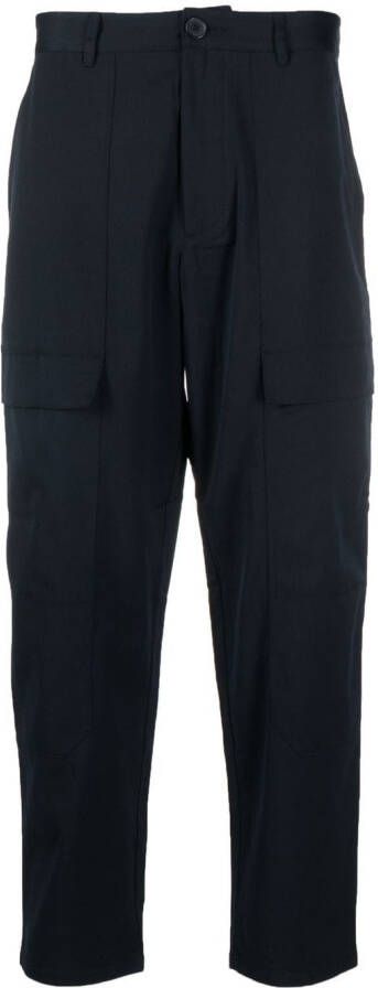 Armani Exchange Cropped pantalon Blauw