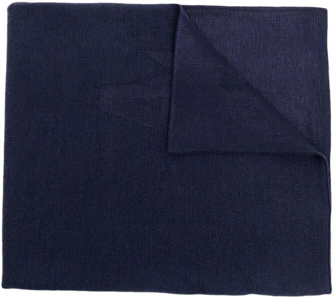 Armani Exchange Fijngebreide sjaal Blauw
