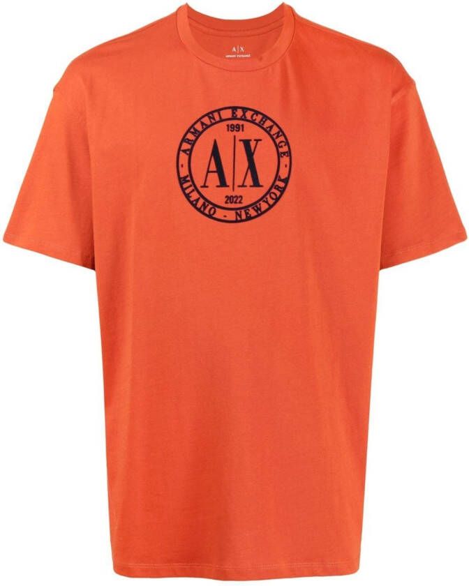 Armani Exchange T-shirt met logo Oranje