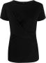 Armani Exchange T-shirt met gesmockt detail Zwart - Thumbnail 1