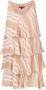 Armani Exchange Geribbelde mini-jurk Beige - Thumbnail 1