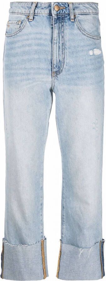 Armani Exchange High waist broek Blauw