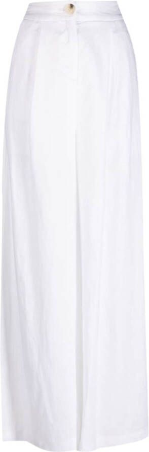 Armani Exchange High waist palazzo broek Wit