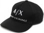 Armani Exchange Honkbalpet met geborduurd logo Zwart - Thumbnail 1