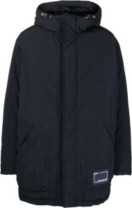 Armani Exchange hooded parka coat Blauw