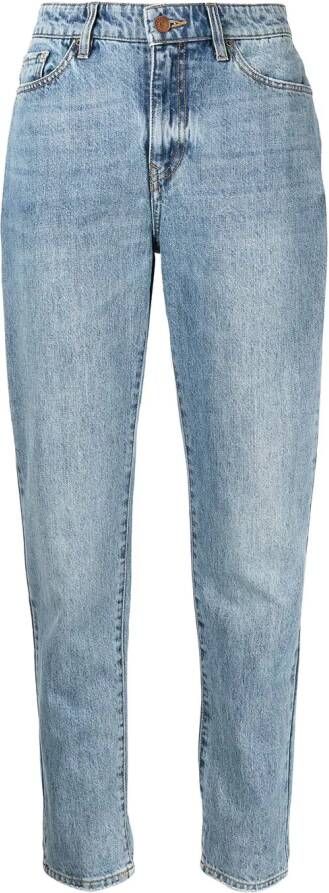 Armani Exchange Jeans met toelopende pijpen Blauw