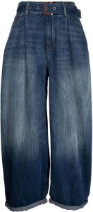 Armani Exchange Jeans met wijde pijpen Blauw