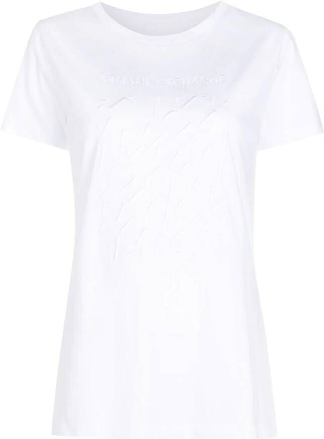 Armani Exchange Jersey T-shirt Wit