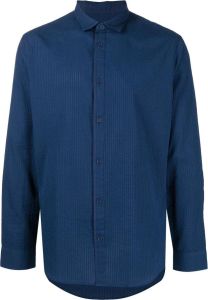 Armani Exchange Katoenen overhemd Blauw