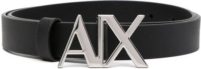 Armani Exchange Leren gespriem Zwart