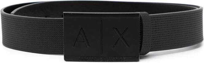 Armani Exchange Leren riem Zwart