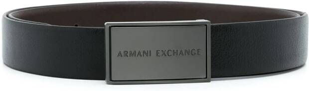 Armani Exchange Leren riem Zwart
