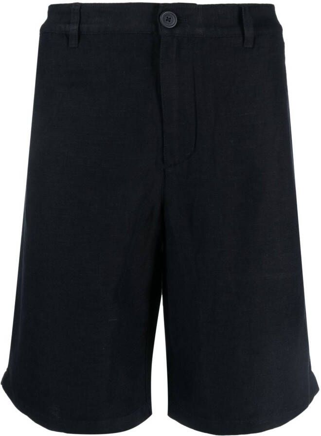 Armani Exchange Linnen bermuda shorts Blauw