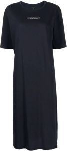 Armani Exchange T-shirtjurk met logoprint Blauw