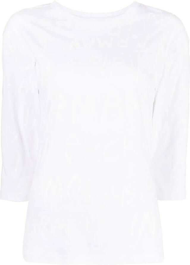 Armani Exchange T-shirt met logoprint Wit