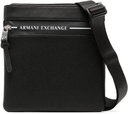 Armani Exchange Schoudertas met logoprint Zwart