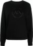 Armani Exchange Sweater met logoprint Zwart - Thumbnail 1