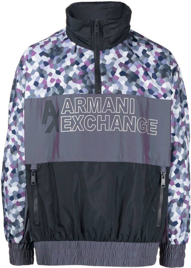 Armani Exchange Jack met logoprint Grijs
