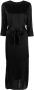 Armani Exchange Midi-jurk met geborduurd logo Zwart - Thumbnail 1