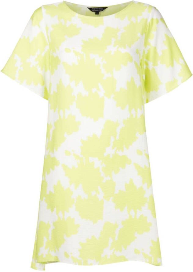 Armani Exchange Mini-jurk met abstracte print Groen