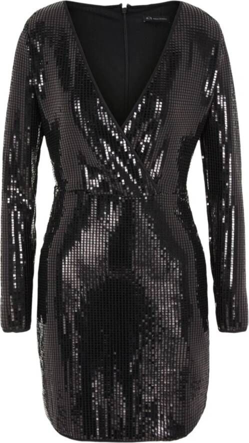 Armani Exchange Mini-jurk met pailletten Zwart