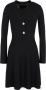 Armani Exchange Mini-jurk met V-hals Zwart - Thumbnail 1